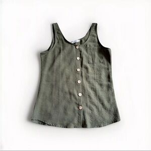 Diosun Sleeveless Green Blouse Size Small Women’s